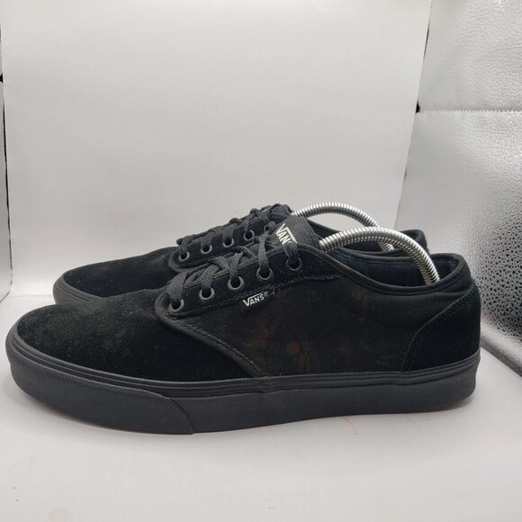 VANS Black Suede Shoes Mens 12 Style 721356 - Picture 3 of 8